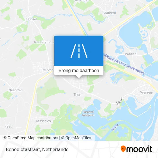 Benedictastraat kaart