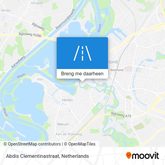 Abdis Clementinastraat kaart
