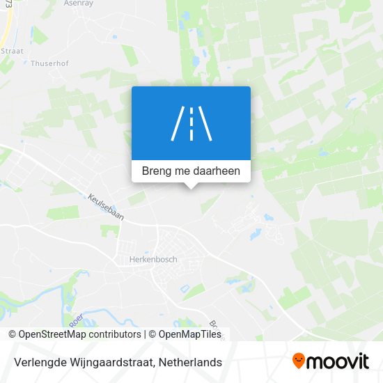 Verlengde Wijngaardstraat kaart