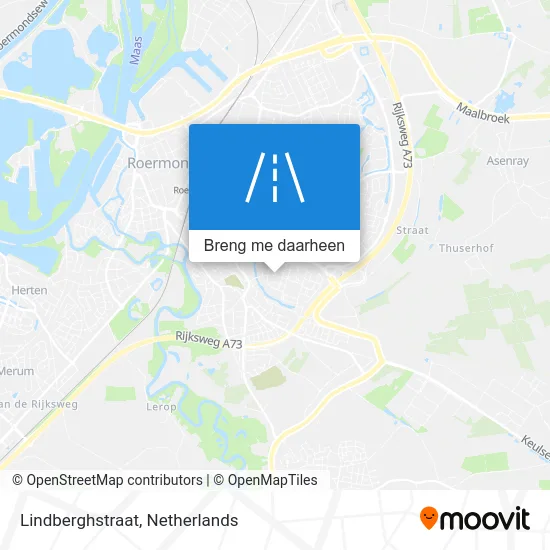 Lindberghstraat kaart
