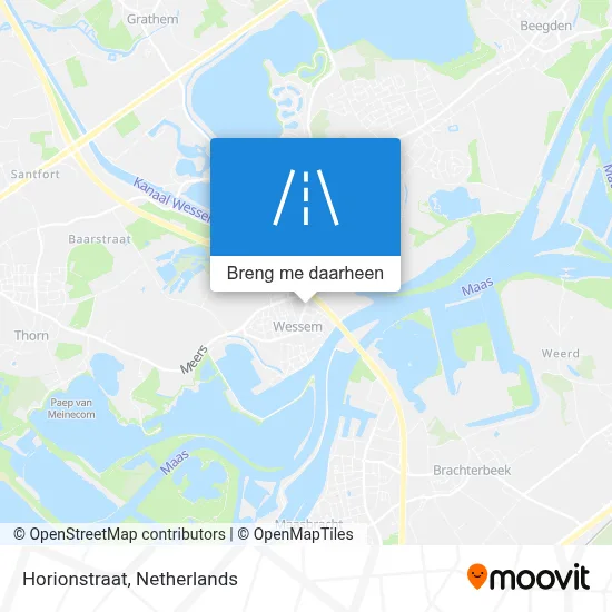 Horionstraat kaart