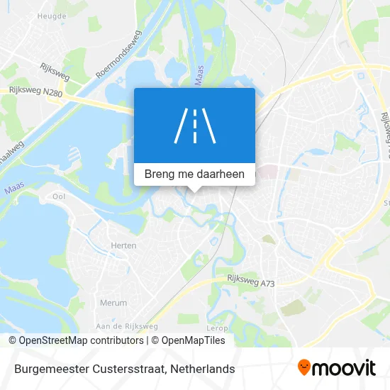 Burgemeester Custersstraat kaart