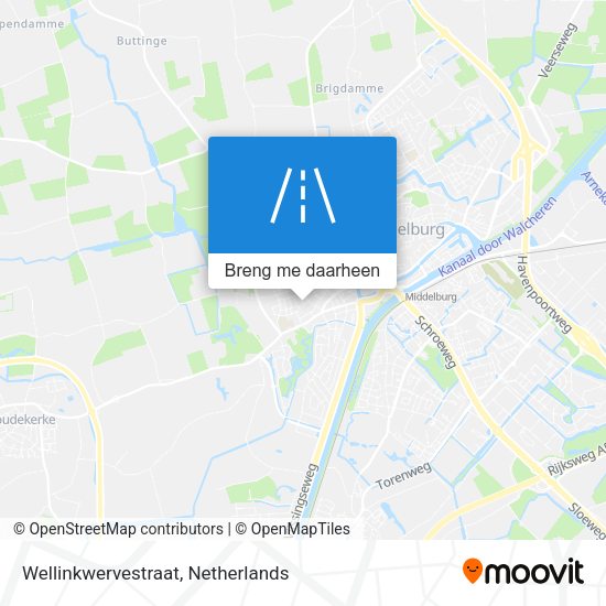 Wellinkwervestraat kaart