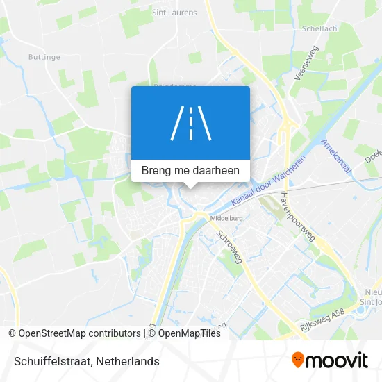 Schuiffelstraat kaart