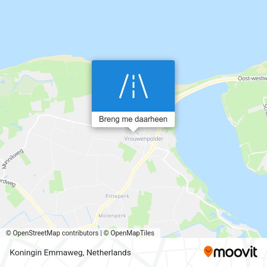 Koningin Emmaweg kaart