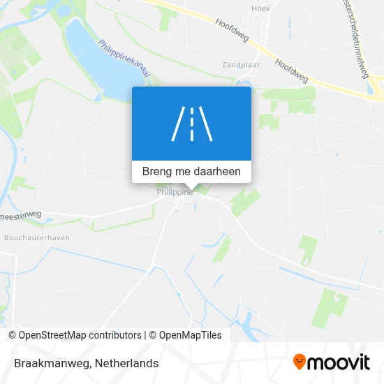Braakmanweg kaart