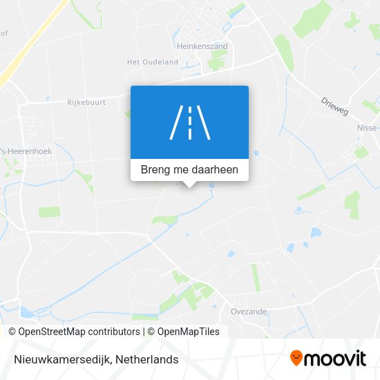 Nieuwkamersedijk kaart