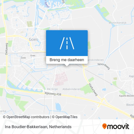 Ina Boudier-Bakkerlaan kaart