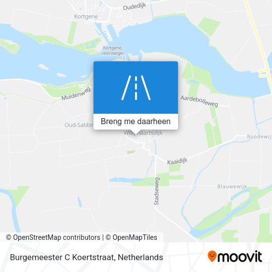 Burgemeester C Koertstraat kaart