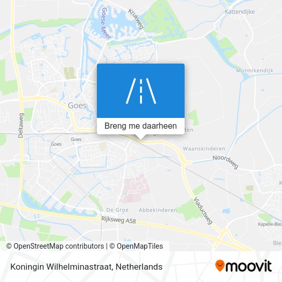 Koningin Wilhelminastraat kaart