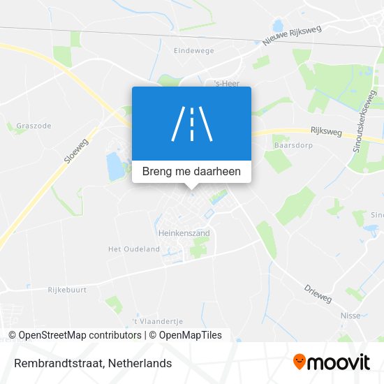 Rembrandtstraat kaart
