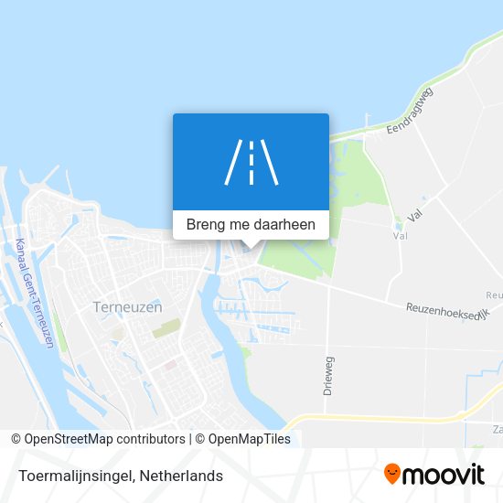 Toermalijnsingel kaart