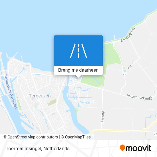 Toermalijnsingel kaart