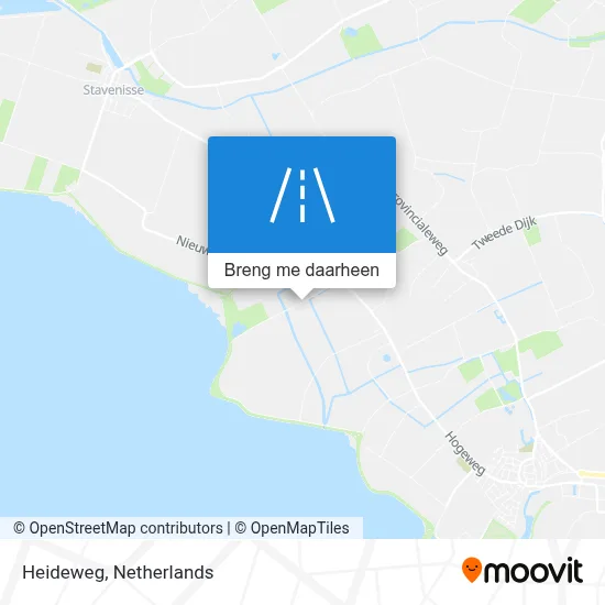 Heideweg kaart