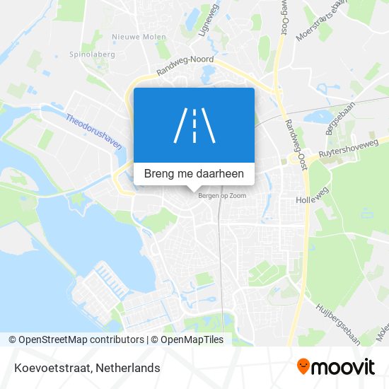 Koevoetstraat kaart