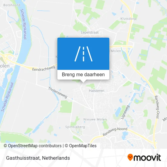 Gasthuisstraat kaart