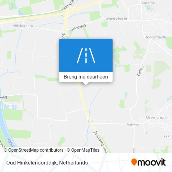 Oud Hinkelenoorddijk kaart