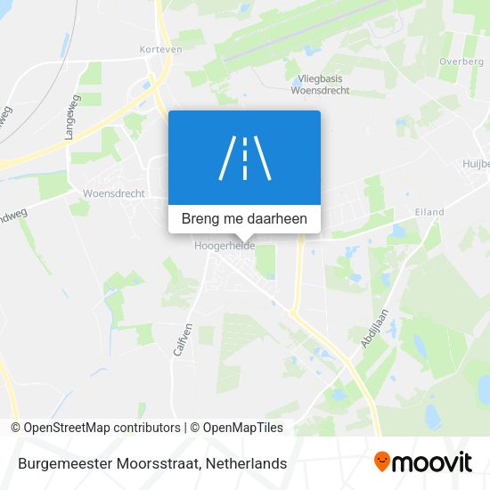 Burgemeester Moorsstraat kaart