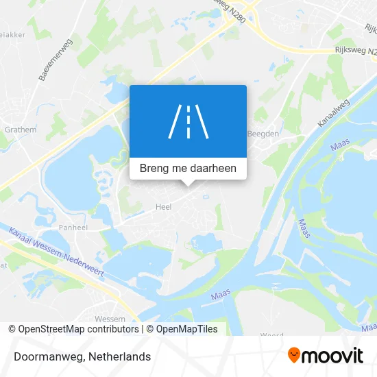 Doormanweg kaart