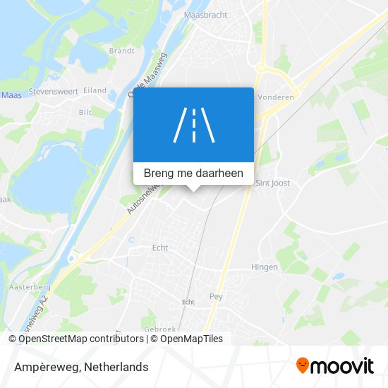 Ampèreweg kaart