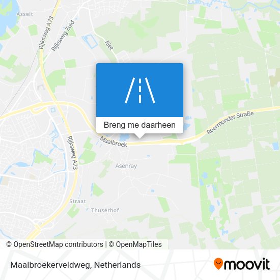 Maalbroekerveldweg kaart