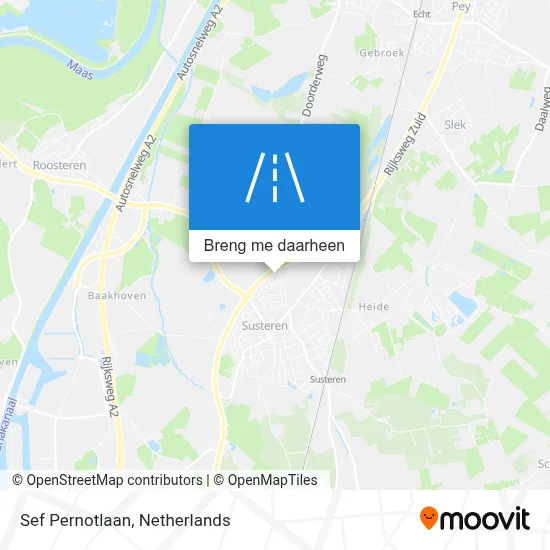 Sef Pernotlaan kaart