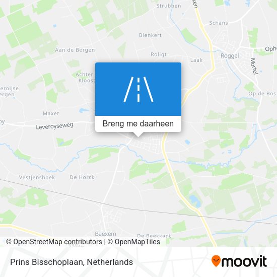 Prins Bisschoplaan kaart