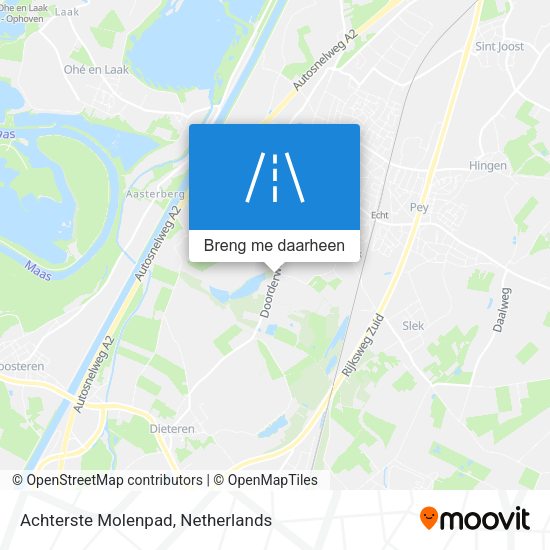 Achterste Molenpad kaart