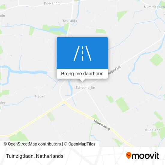 Tuinzigtlaan kaart