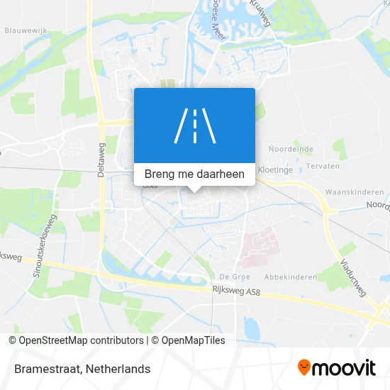 Bramestraat kaart