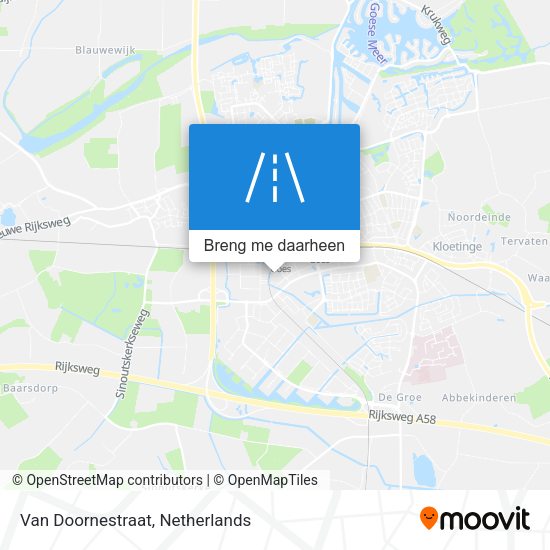 Van Doornestraat kaart