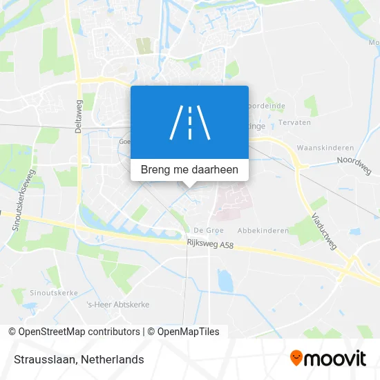 Strausslaan kaart