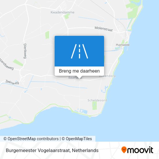 Burgemeester Vogelaarstraat kaart