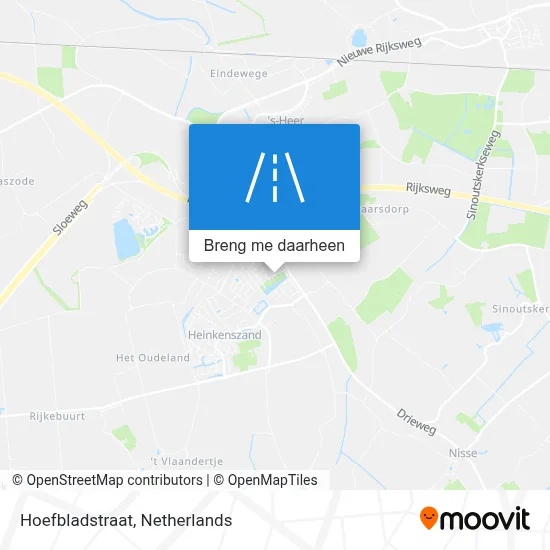 Hoefbladstraat kaart