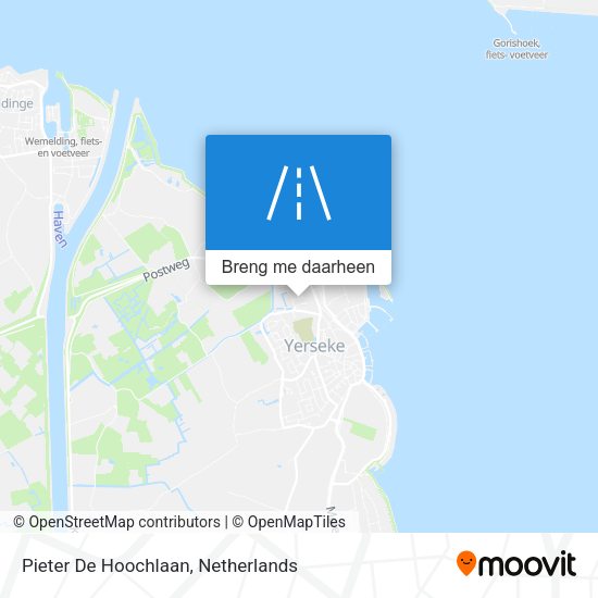 Pieter De Hoochlaan kaart