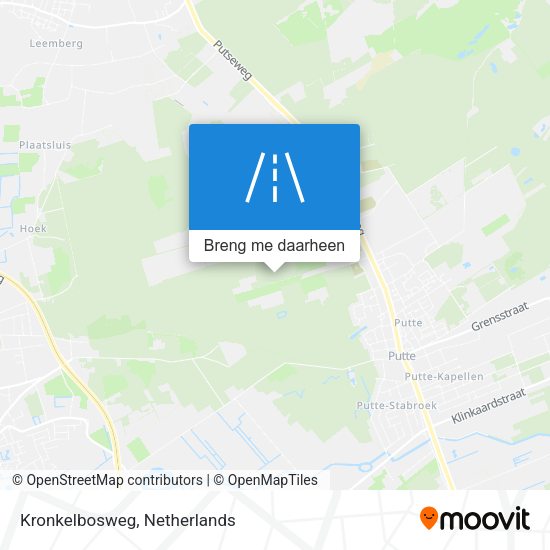 Kronkelbosweg kaart