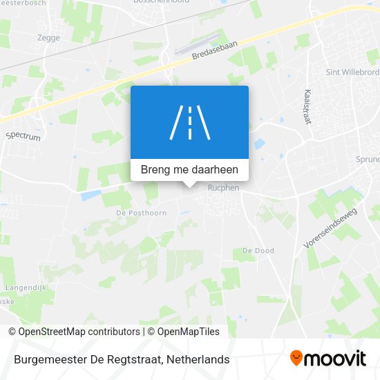 Burgemeester De Regtstraat kaart