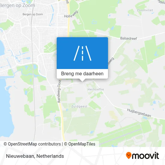 Nieuwebaan kaart