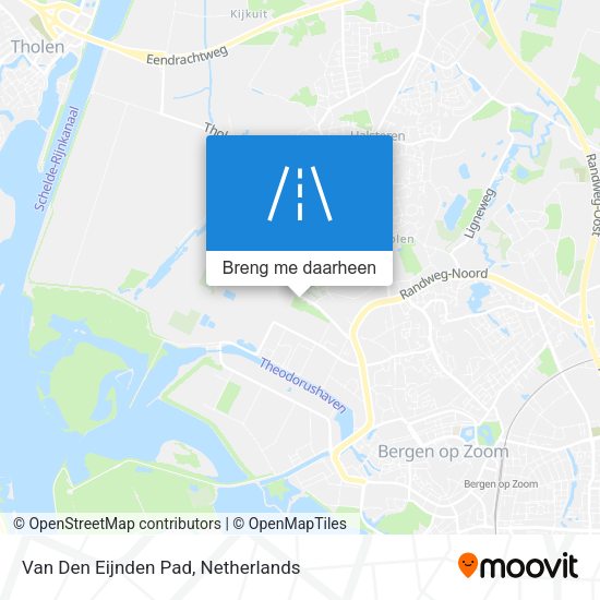 Van Den Eijnden Pad kaart