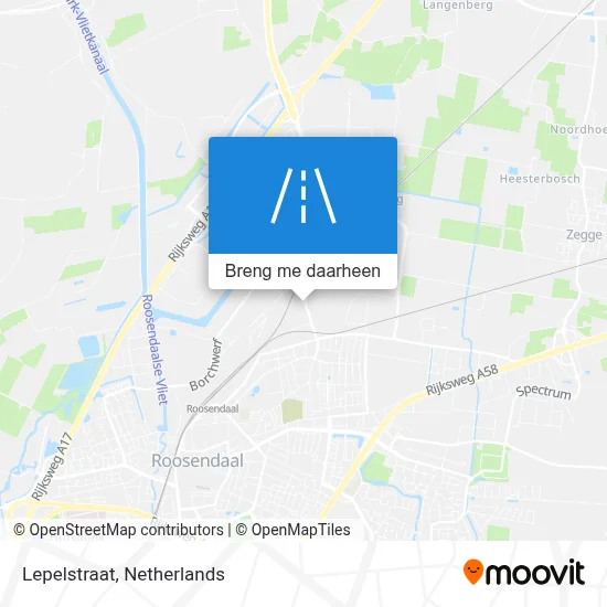 Lepelstraat kaart