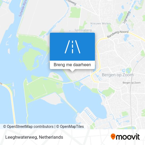 Leeghwaterweg kaart