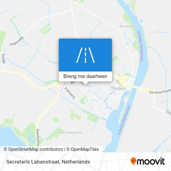 Secretaris Labanstraat kaart