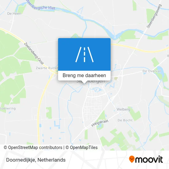 Doornedijkje kaart
