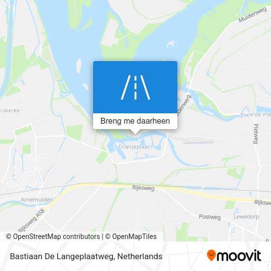 Bastiaan De Langeplaatweg kaart