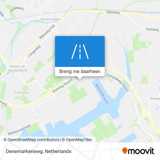 Denemarkenweg kaart