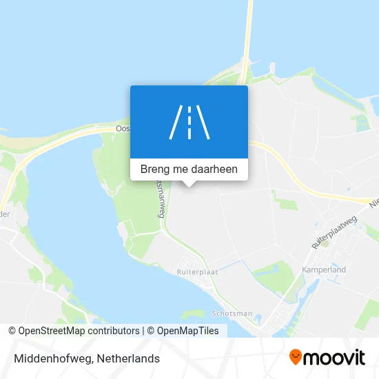 Middenhofweg kaart