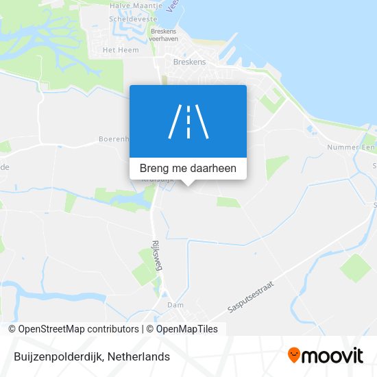 Buijzenpolderdijk kaart