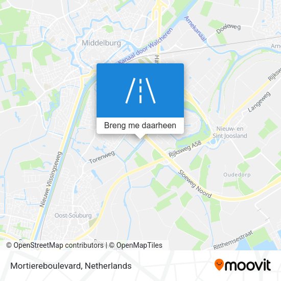 Mortiereboulevard kaart