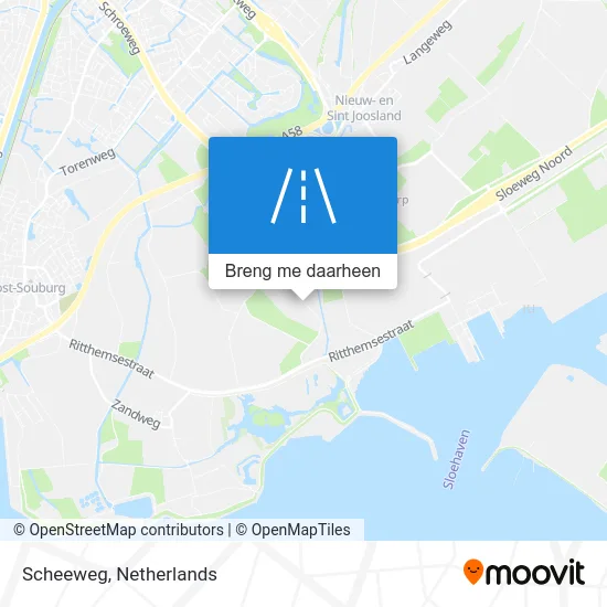 Scheeweg kaart