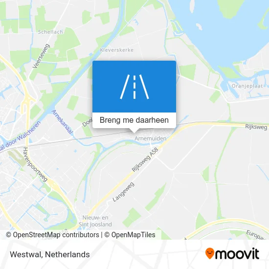 Westwal kaart